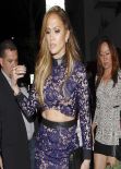 Jennifer Lopez Shows Off Legs - Spago Restaurant in Beverly Hills