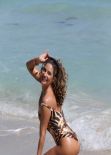 Jennifer Nicole Lee in a Swimsuit - Beach in Miami