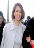 Jessica Alba - Arrives at The Nina Ricci Catwalk Show At Paris Fashion Week - February 2014