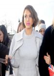 Jessica Alba - Arrives at The Nina Ricci Catwalk Show At Paris Fashion Week - February 2014