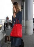 Jessica Alba At LAX Airport - February 2014