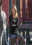 Jessica Alba - Coldwater Canyon Park in Beverly Hills, February 2014