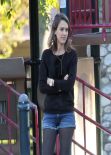 Jessica Alba - Coldwater Canyon Park in Beverly Hills, February 2014