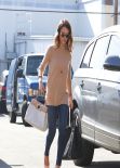 Jessica Alba Street Style - Heads to Her Office - February 2014