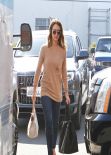 Jessica Alba Street Style - Heads to Her Office - February 2014