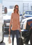 Jessica Alba Street Style - Heads to Her Office - February 2014