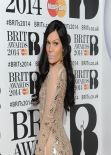 Jessie J Wearing Julien Macdonald Skintight Embellish Bodysuit at BRIT Awards 2014 
