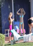 Joanna Krupa Hot in Bikini – Poolside, Miami February 2014