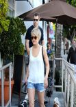 Julianne Hough in Denim Shorts at Cuvée - Los Angeles, February 2014