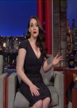 Kat Dennings - Late Show with David Letterman in New York (Screencaps)