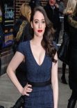 Kat Dennings - Late Show with David Letterman - New York, February 2014