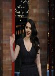 Kat Dennings - Late Show with David Letterman - New York, February 2014