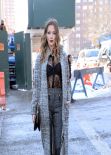 Katie Cassidy Style - Outside Lincoln Centre - 2014 Mercedes Benz Fashion Week in NYC