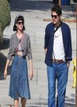 Katy Perry in Denim Skirt - Out In Los Angeles, February 2014
