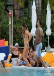 Kelly Brook Bikini Candids - in Miami - February 2014