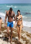 Kelly Brook Bikini Candids - Miami beach - February 2014