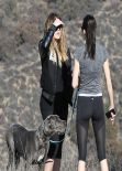 Kendall Jenner and Khloe Kardashian Hiking in Los Angeles, February 2014