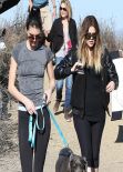 Kendall Jenner and Khloe Kardashian Hiking in Los Angeles, February 2014