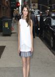 Keri Russell Shows Legs at the Late Show with David Letterman in New York City