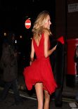 Kimberley Garner in Red Mini Dress - Langham Hotel - February 2014