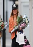Kimberley Garner Street Style  - Buying Flowers in London, February 2014
