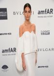 Lily Aldridge Looking Stunning in Rossie Assoulin Dress at 2014 amfAR Gala
