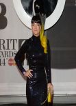 Lily Allen Wearing WilliamVintage - BRIT Awards 2014 at the 02 Arena, London