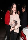 Lily Collins Night Out Style - February 2014