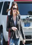 Mandy Moore in Jeans - Goes To a Vet in Los Feliz, Feb. 2014