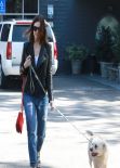 Mandy Moore in Jeans - Goes To a Vet in Los Feliz, Feb. 2014