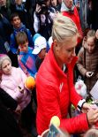 Maria Sharapova - Reopening of Her hometown Tennis Court in Sochi - February 2014