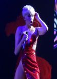 Miley Cyrus Perfoming on Bangerz Tour in Anaheim - February 2014