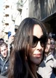 Monica Bellucci - Arriving at the Dolce & Gabbana FW14 Show in Milan, Febraury 2014