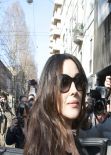 Monica Bellucci - Arriving at the Dolce & Gabbana FW14 Show in Milan, Febraury 2014