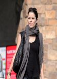 Neve Campbell Street Style - Shopping in Los Angeles, February 2014
