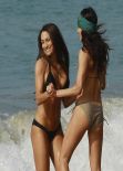 Nicole Garcia & Brianna Garcia (Bella Twins) Bikini Photos - Los Angeles Beach, February 2014