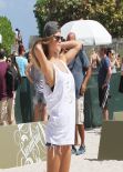 Nina Agdal - The Sports Illustrated Swimsuit 2014 Beach Volleyball Tournament
