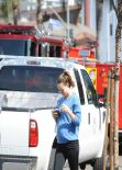 Olivia Wilde - Laving a Gym - Los Angeles, February 2014
