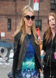 Paris Hilton Arriving at the Lincoln Center during NYFW - February 2014