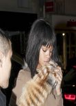 Rihanna in Paris - Leaving L