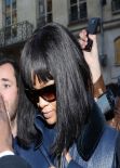 Rihanna in Paris - Spotted Arriving At Her Hotel – February 2014