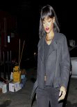 Rihanna Wears Grey - Leaving Hooray Henry