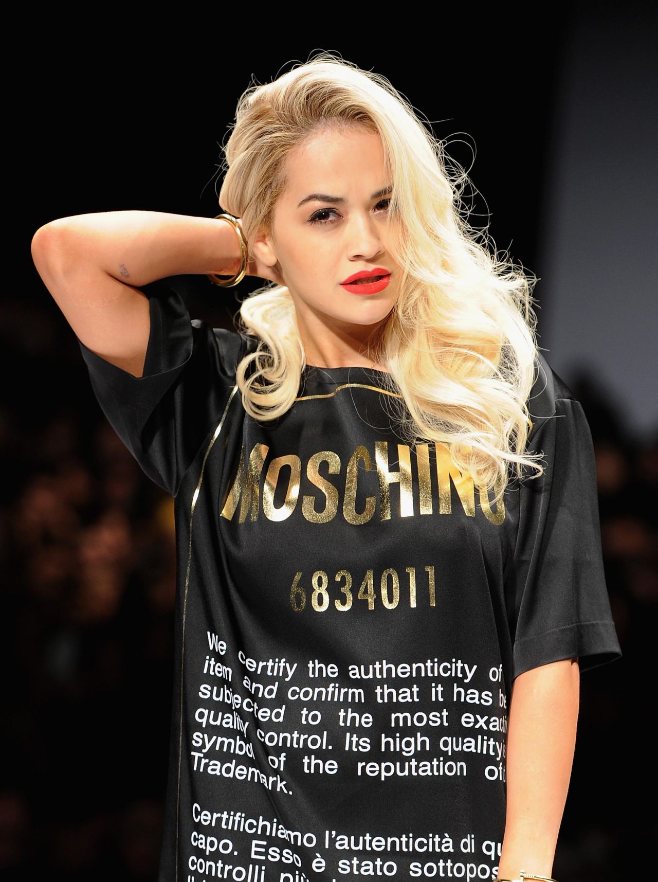 Rita Ora - Moschino Show - Milan Fashion Week, February 2014 • CelebMafia