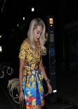 Rita Ora Night Out Style - Goes to Arengario Restaurant in Milan - February 2014