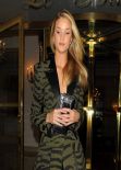 Rosie Huntington-Whiteley Night Out Style - Leaving Her Hotel in Paris - Feb. 2014
