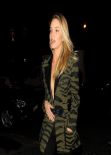 Rosie Huntington-Whiteley Night Out Style - Leaving Her Hotel in Paris - Feb. 2014