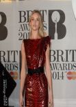 Rosie Huntington-Whiteley Wearing Saint Laurent Mini Dress – 2014 BRIT Awards
