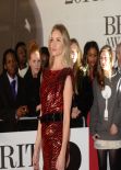 Rosie Huntington-Whiteley Wearing Saint Laurent Mini Dress – 2014 BRIT Awards