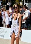 Samantha Hoopes - Sports Illustrated Swimsuit Beach Volleyball Tournament in Miami - Feb. 2014