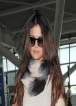 Selena Gomez Street Style - At Heathrow Airport in London, February 2014